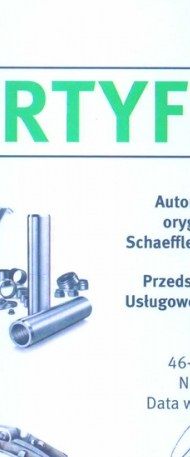 Autoryzowany dystrybutor oryginalnych produktów Schaeffler Automotive Aftermarket