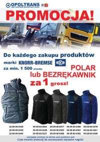 Do każdego zakupu produktów marka KNORR-BREMSE za min. 1 500 zł netto  POLAR lub BEZRĘKAWNIK za 1 grosz!