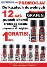 Do każdych 12 szt. dowolnych puszek chemii Grafen, środka do kokpitu lub zmywacz do etykiet 1 szt. GRATIS!