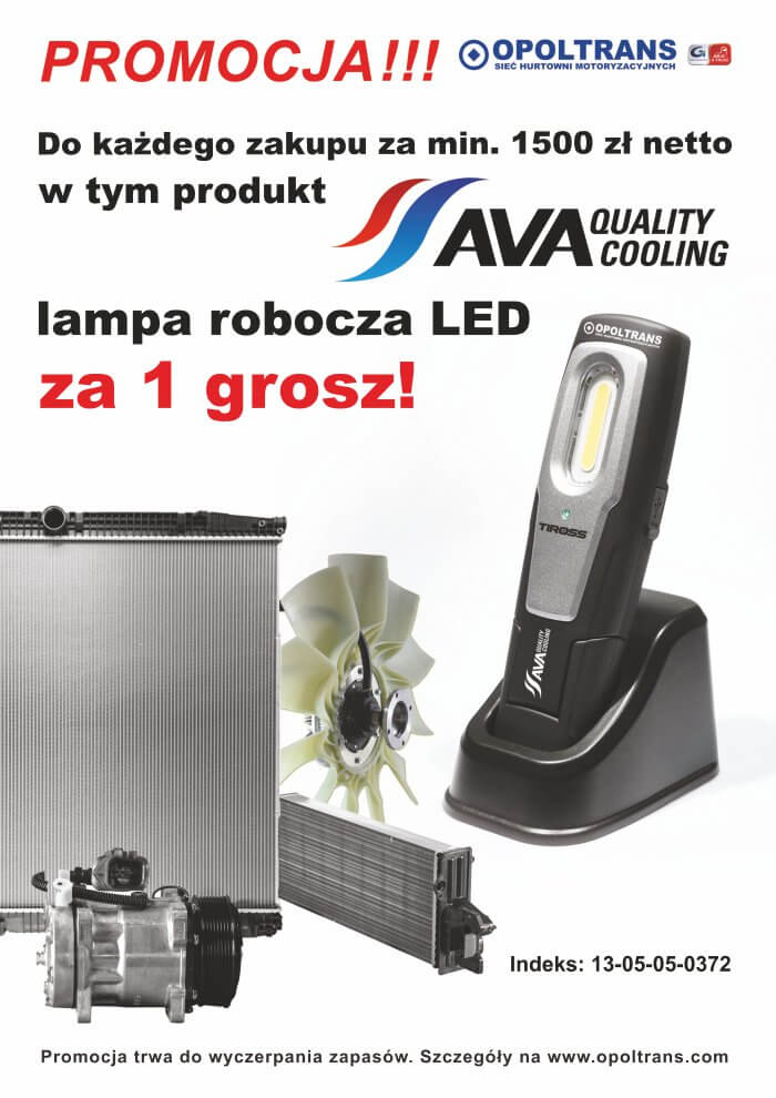 Plakat z promocją produktów AVA 