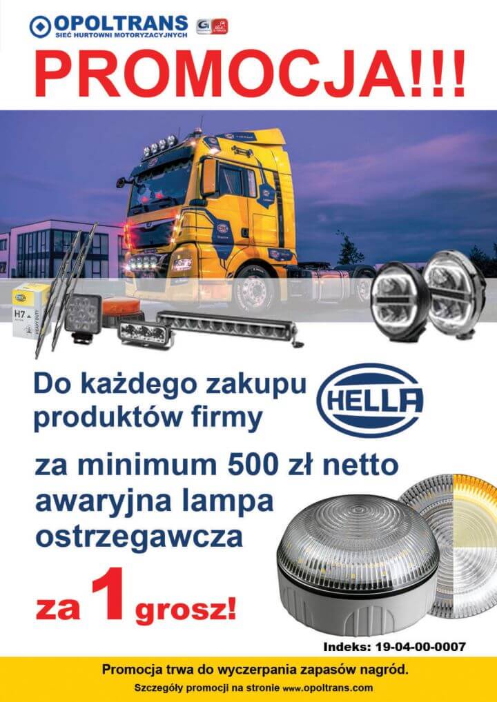 Plakat promocja produktów Hella