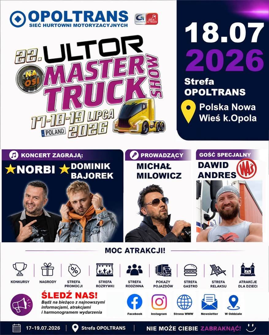 Master Truck 2026 zaproszenie OPOLTRANS